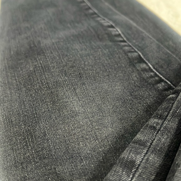 Lucky Black Distressed Sz 4 High Rise Selvedge Cigarette Jeans - Picture 15 of 15